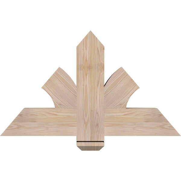 Ekena Millwork Redmond Smooth Timber Gable Bracket, Douglas Fir, 36"W x 21"H x 3 1/2"D x 5 1/2"F, 14/12 Pitch GBW036X21X0406RED00SDF - main